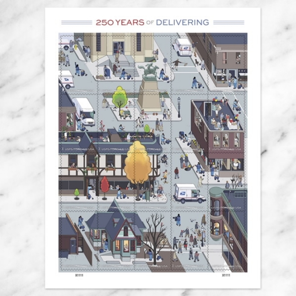 100 250 Years Of Delivering Forever 2025 Postage Stamps USPS Wedding Invitations